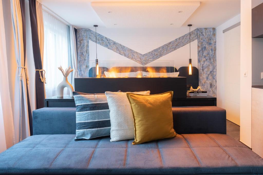 Posezení v ubytování Charmante Wohnung mit Balkon nahe Thunersee - Bitcoin accepted