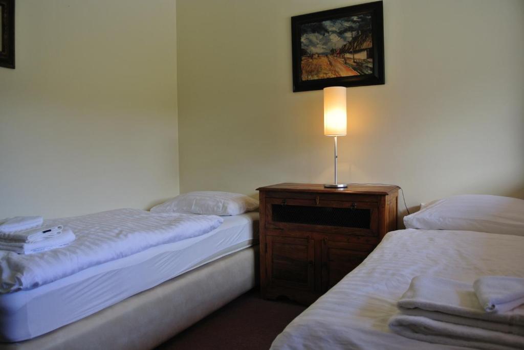 Letto o letti in una camera di Hotel Hafnarfjall