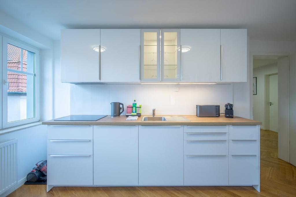 CoView - Design Apartment - 2 Schlafzimmer - Küche - Highspeed Wlan - Deluxe Appartement Met 2 Slaapkamers