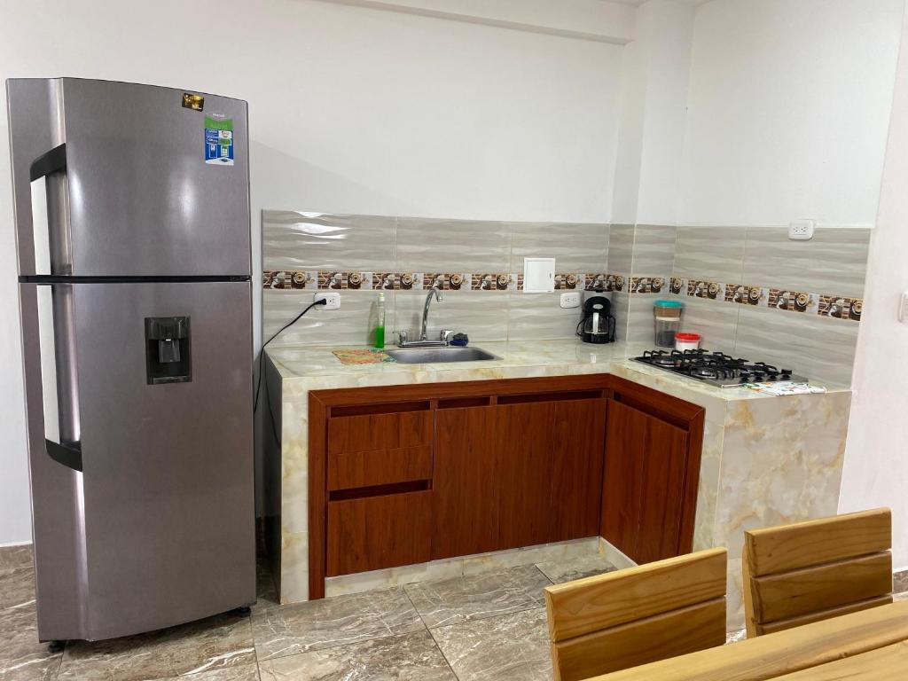 Kuchyň nebo kuchyňský kout v ubytování Casa Lubel