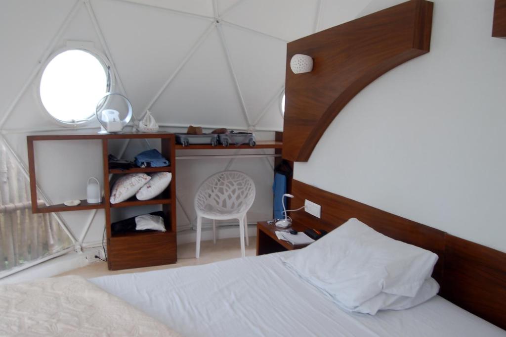 Postel nebo postele na pokoji v ubytování Glamping Tulum with private mini pool