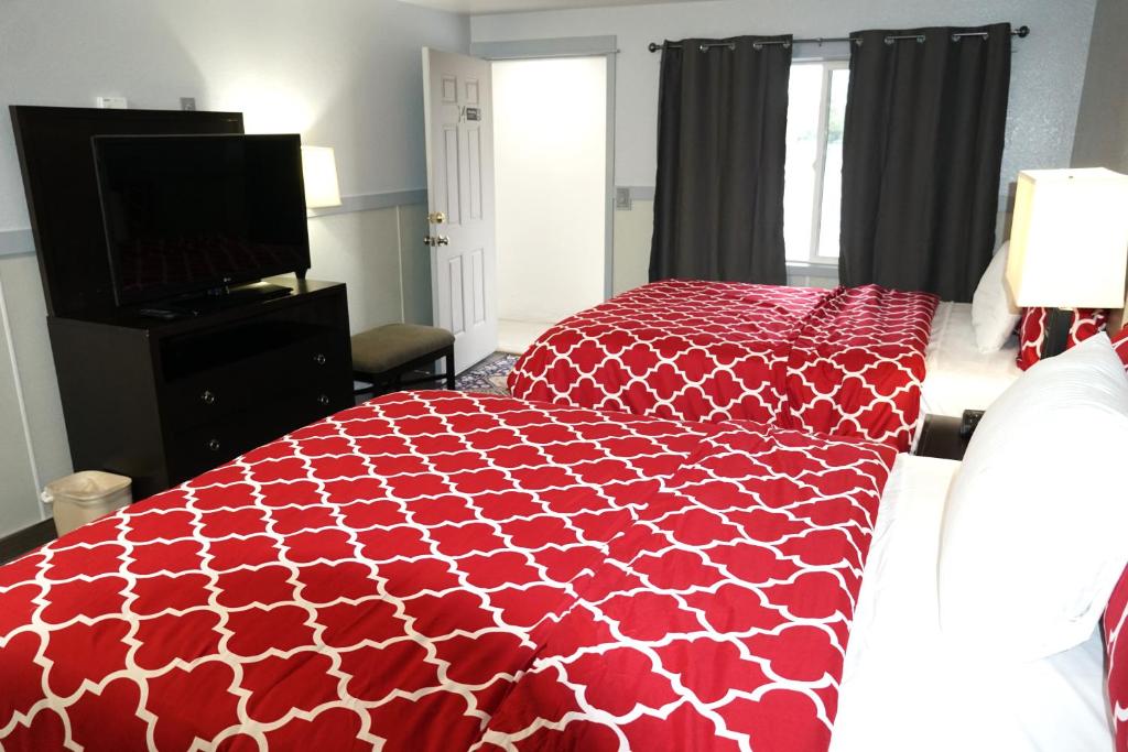 Postel nebo postele na pokoji v ubytování Best Motel