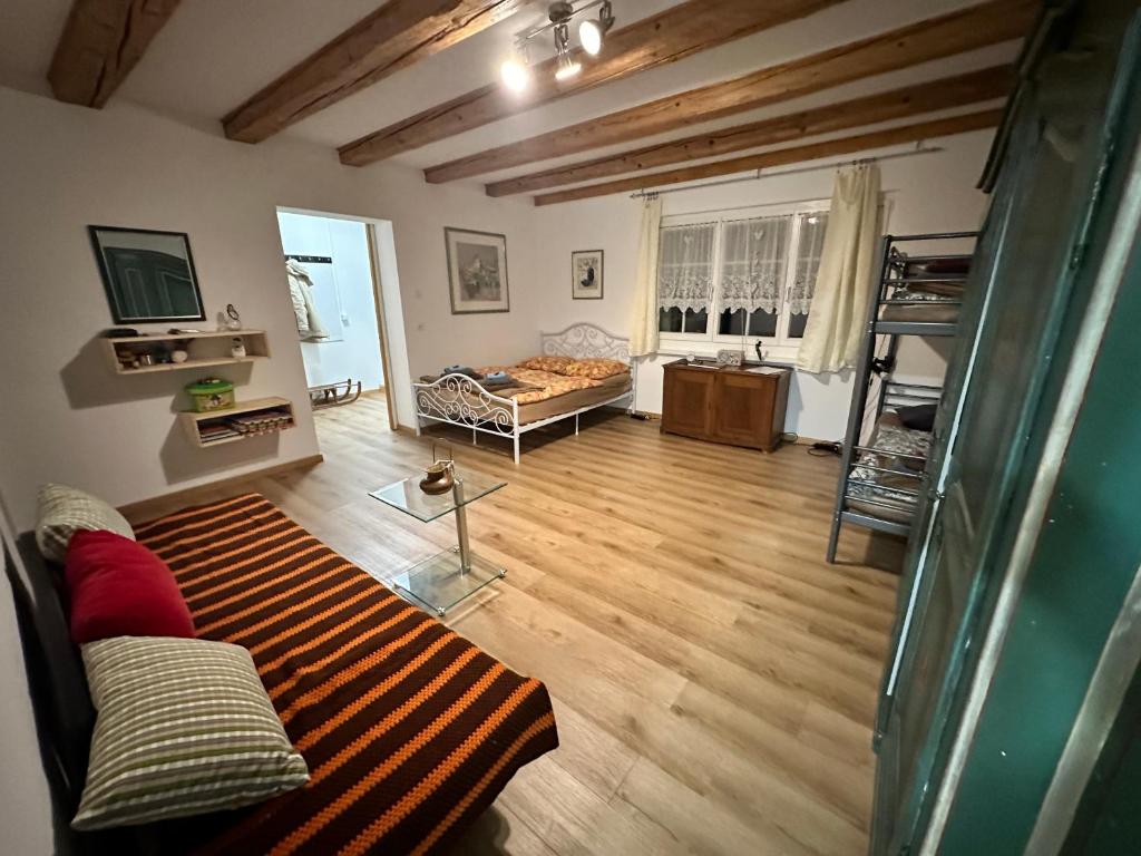 TV a/nebo společenská místnost v ubytování Idyllischer Bauernhof mit Charme