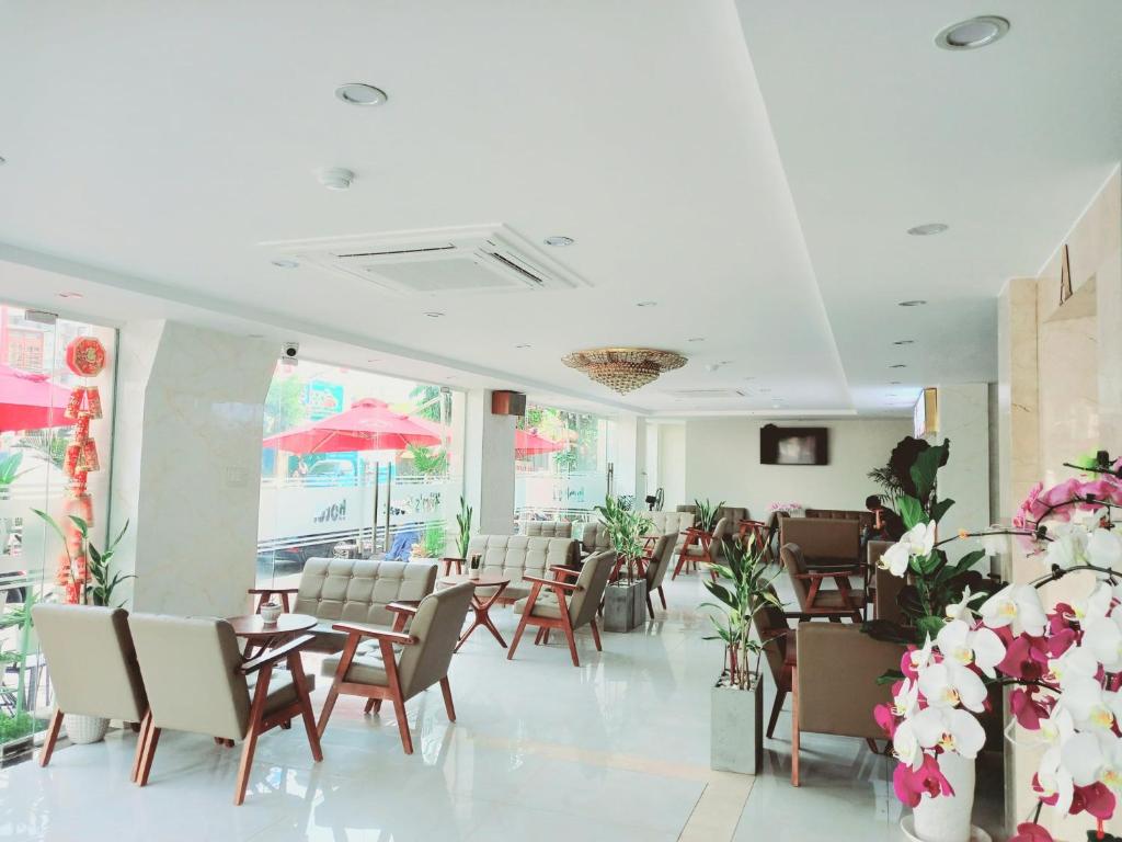 Χώρος καθιστικού στο Kim'ss House Hotel