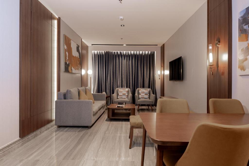 Posezení v ubytování Damask Hotels