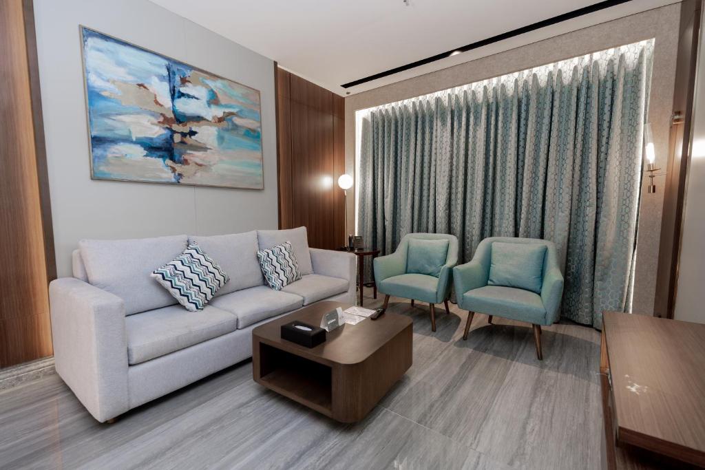 Posezení v ubytování Damask Hotels