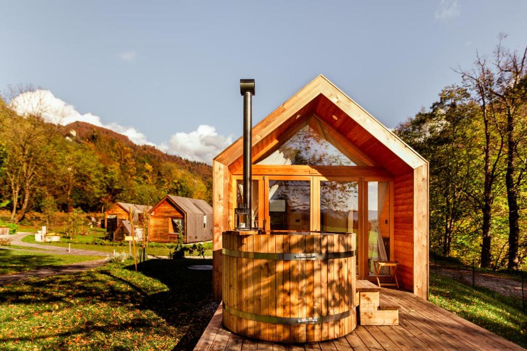 Üldine mäevaade või majutusasutusest Glamping Mountain Fairy Tale pildistatud vaade