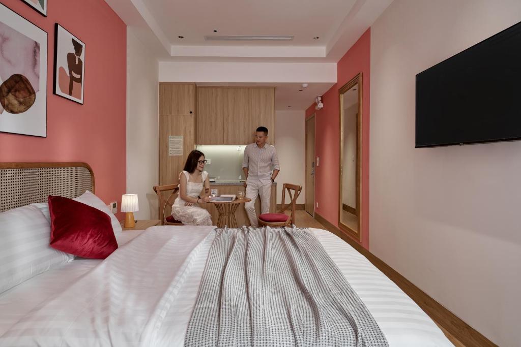 Postel nebo postele na pokoji v ubytování Hotel Ocean Homes
