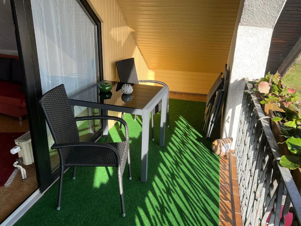 Posezení v ubytování Studioferienwohnung Bad Camberg