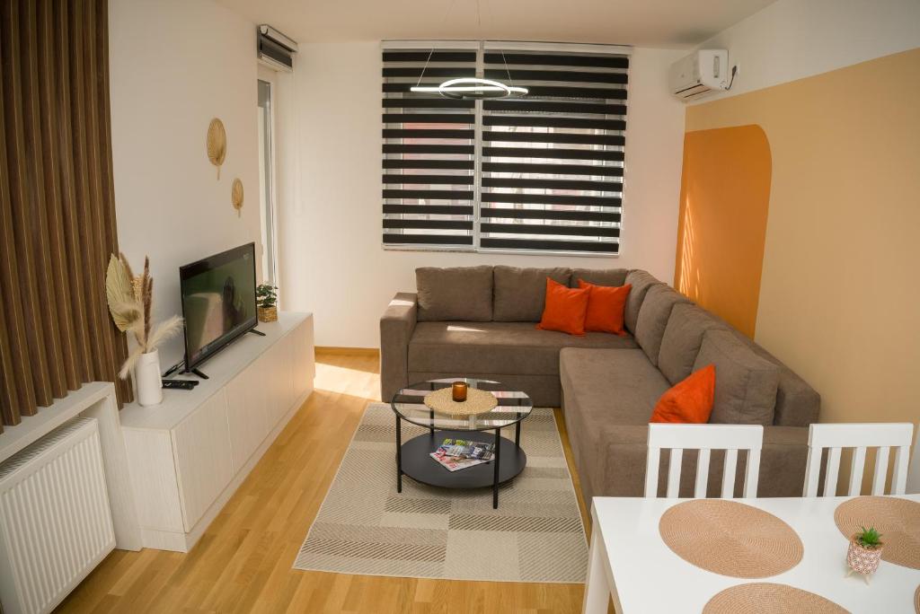 Posezení v ubytování Apartment Infinity