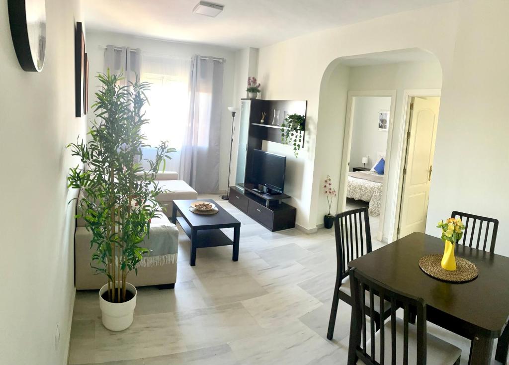 Кът за сядане в Apartamento Liru Bormujos 2, a 5 minutos de Sevilla