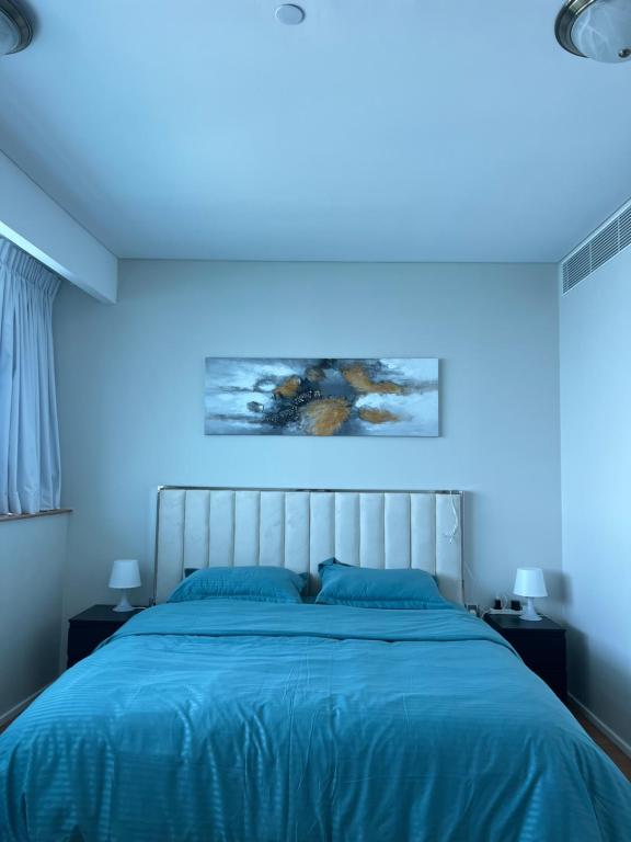 Postel nebo postele na pokoji v ubytování Luxury private sea view room
