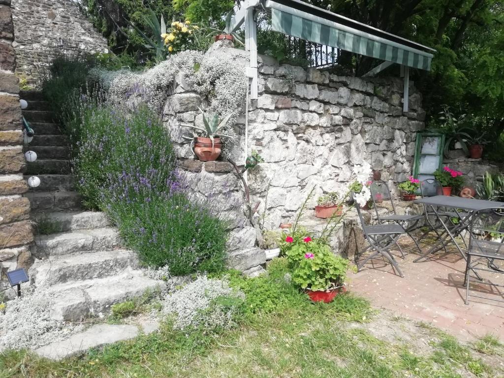 Vonkajšia záhrada v ubytovaní Csizmazia Apartman
