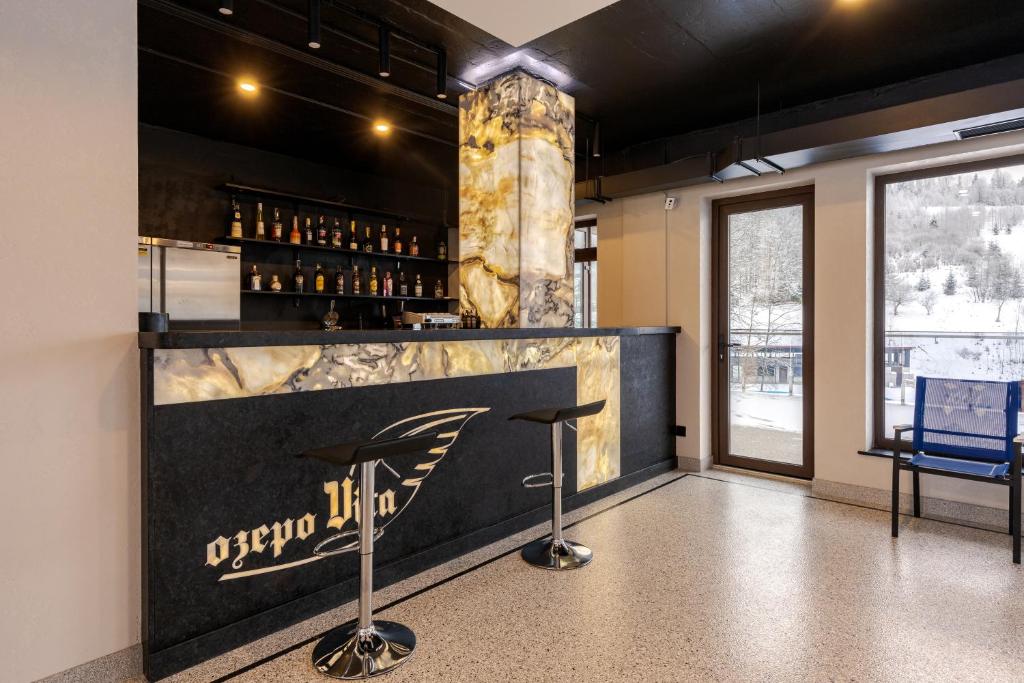 Lounge nebo bar v ubytování Hotel Ozero Vita