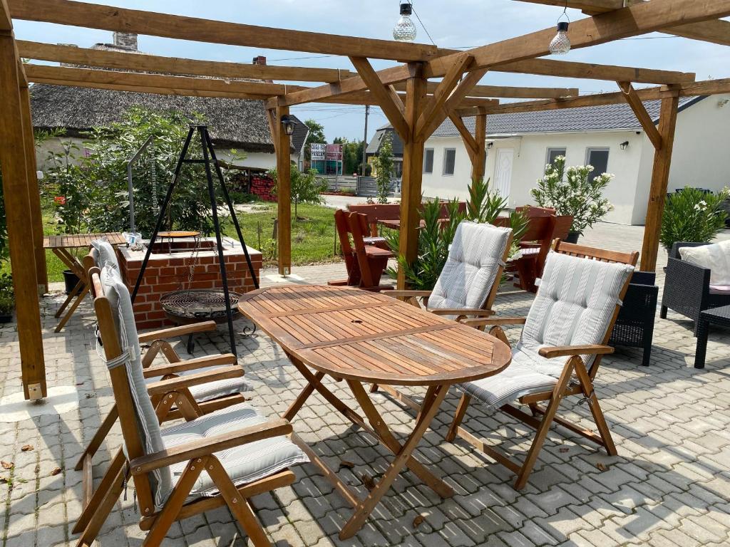Patio nebo venkovní prostory v ubytování Babérsom apartman