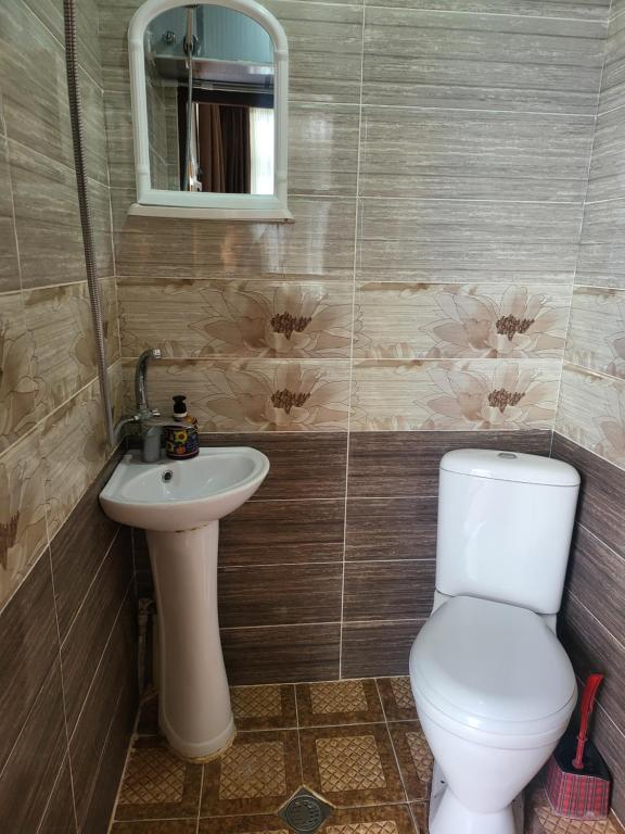 Koupelna v ubytování GuestHouse Sabina