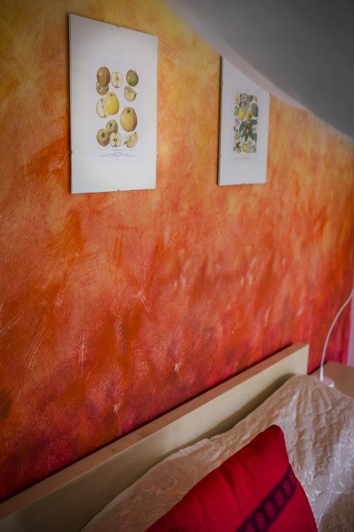 Postel nebo postele na pokoji v ubytování Appleslounge
