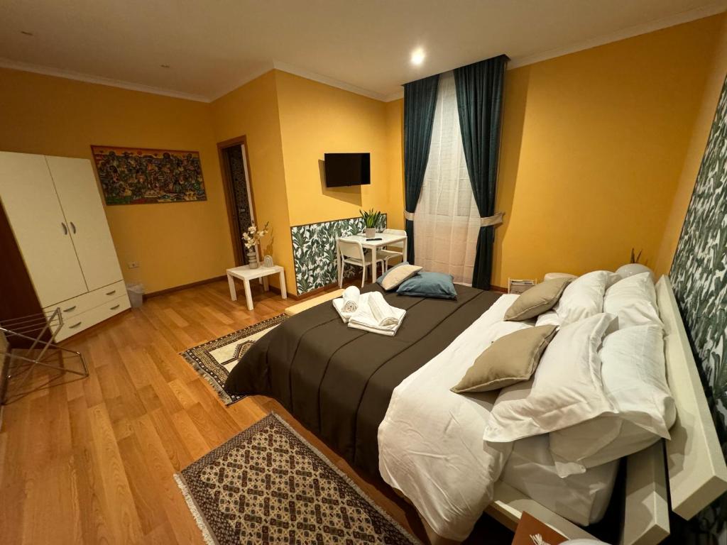 Postel nebo postele na pokoji v ubytování Casina Dei Marsi