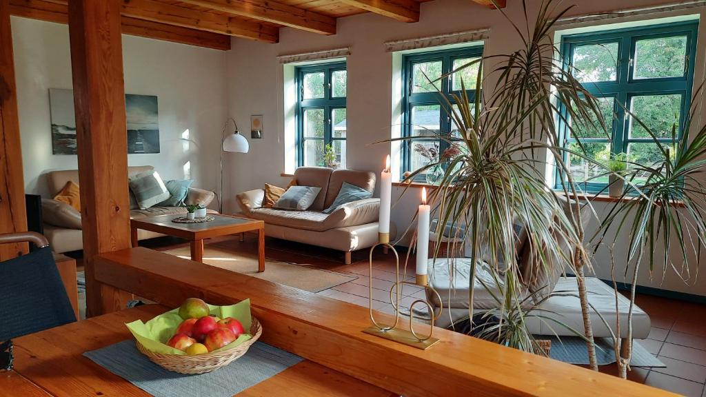 Posezení v ubytování Inselhuus Windkieker Fehmarn