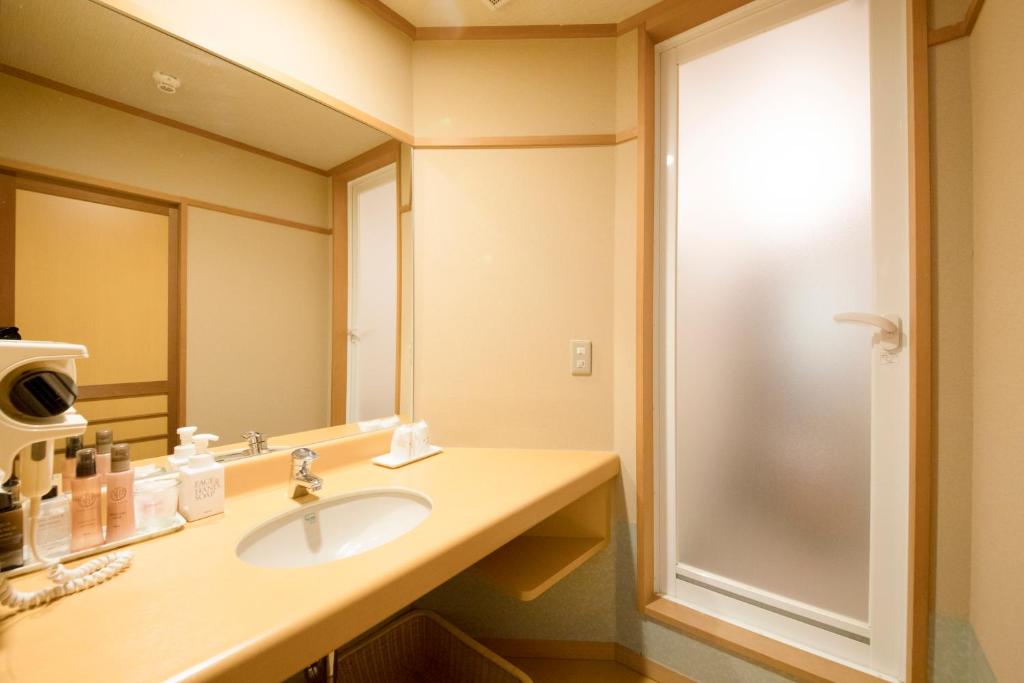Koupelna v ubytování Hotel Keisui