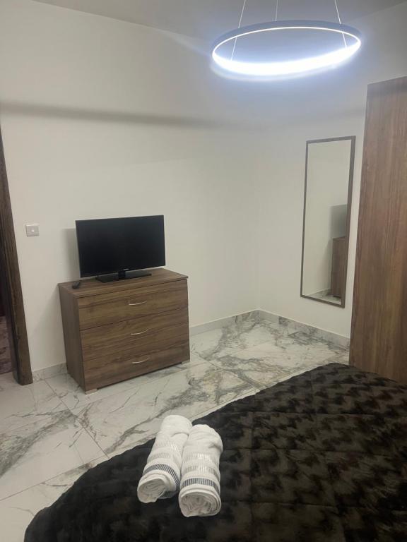 Postel nebo postele na pokoji v ubytování Maisonette 2