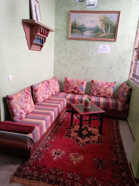 Posezení v ubytování Hotel Des voyageur