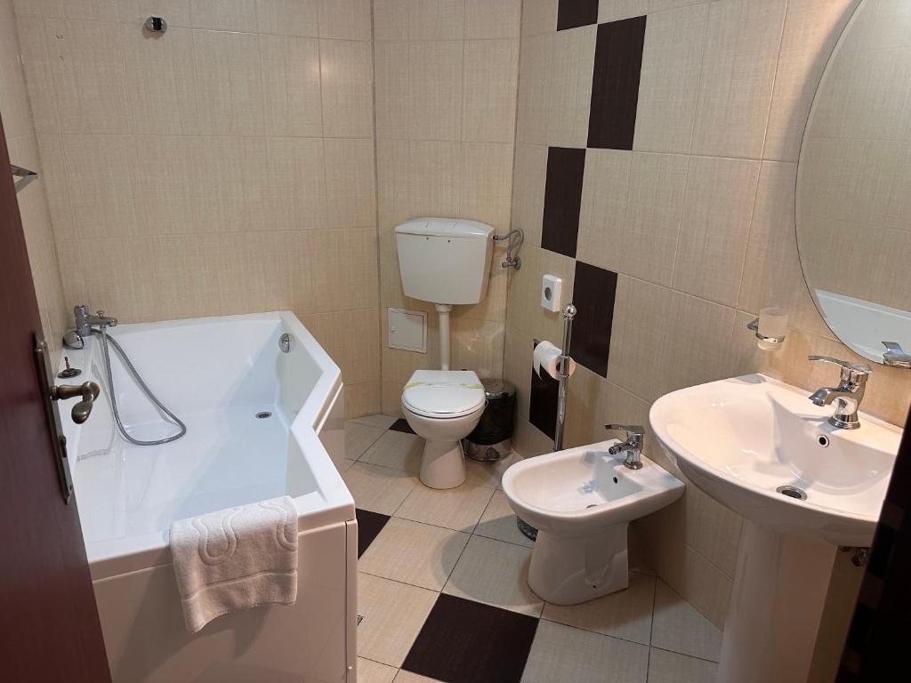 Koupelna v ubytování Hotel Bliss