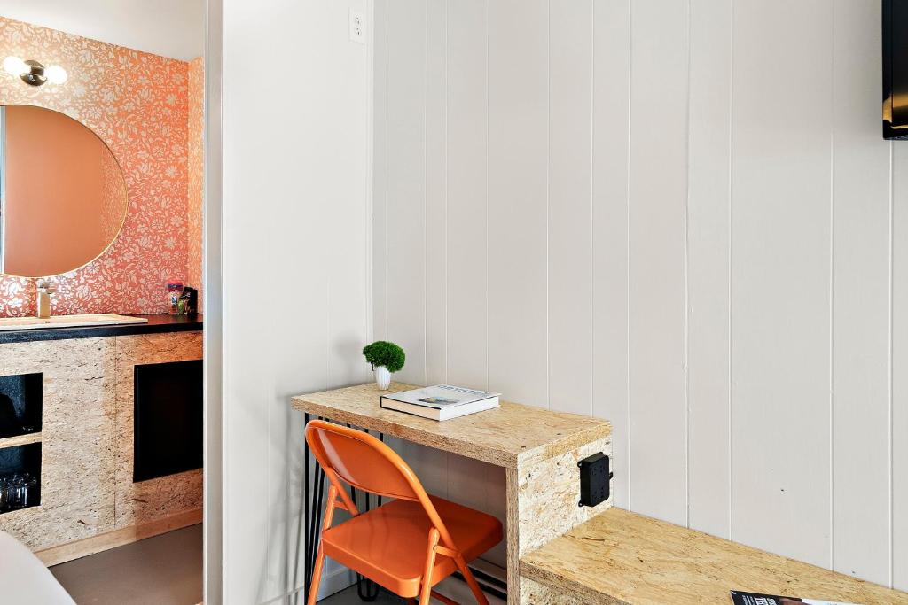 Kuchyň nebo kuchyňský kout v ubytování The Brooks Motel