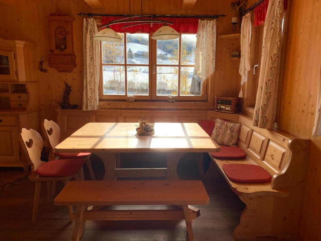 Posezení v ubytování Pichelhütte