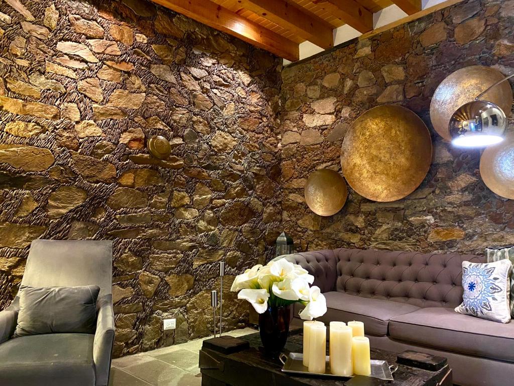 Posezení v ubytování HOTEL MINA REAL