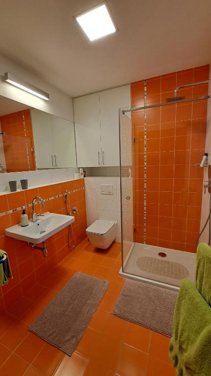 Koupelna v ubytování Apartmány Hutisko 769
