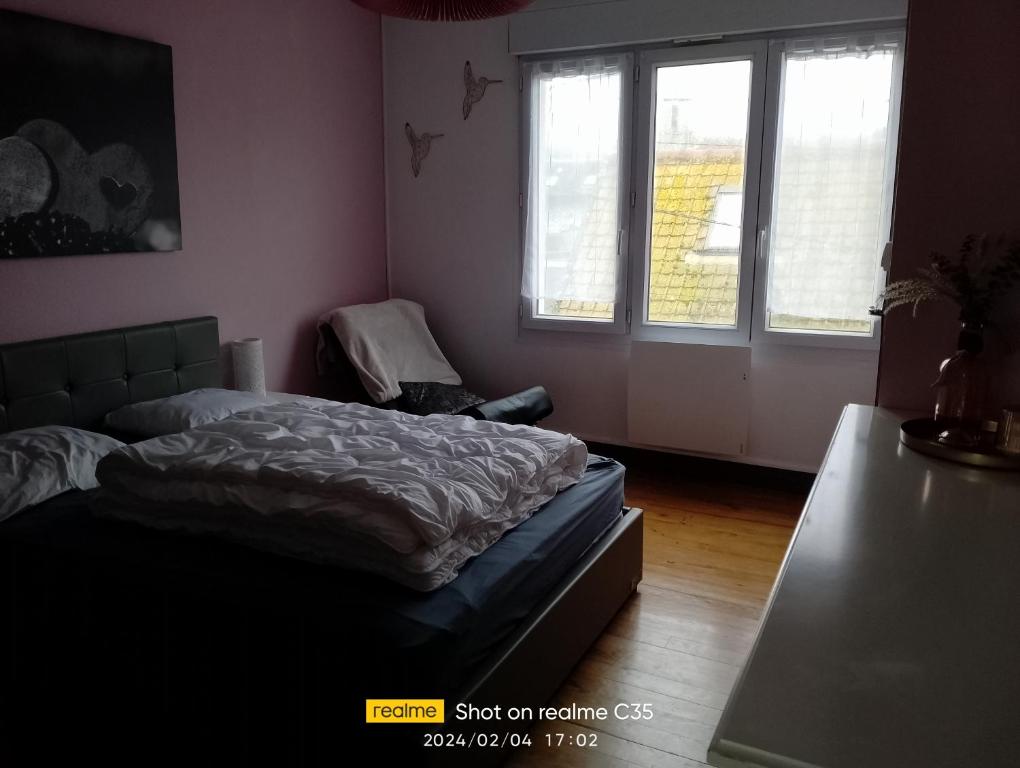 Postel nebo postele na pokoji v ubytování Le Rayon Vert