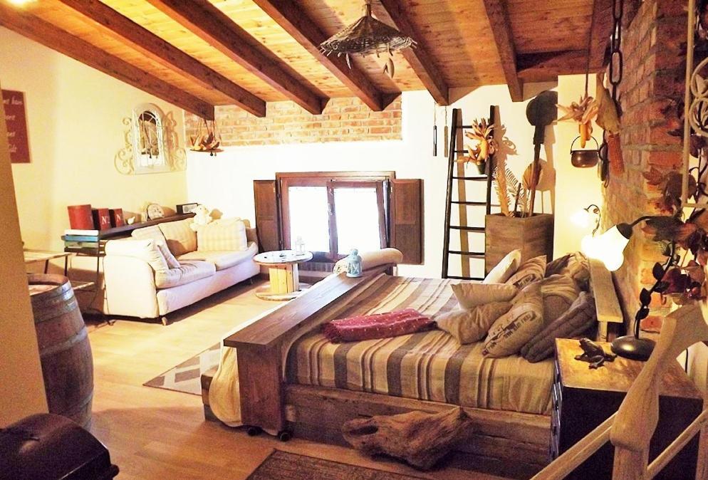 Posezení v ubytování B&B Relais Cascina al Campaccio