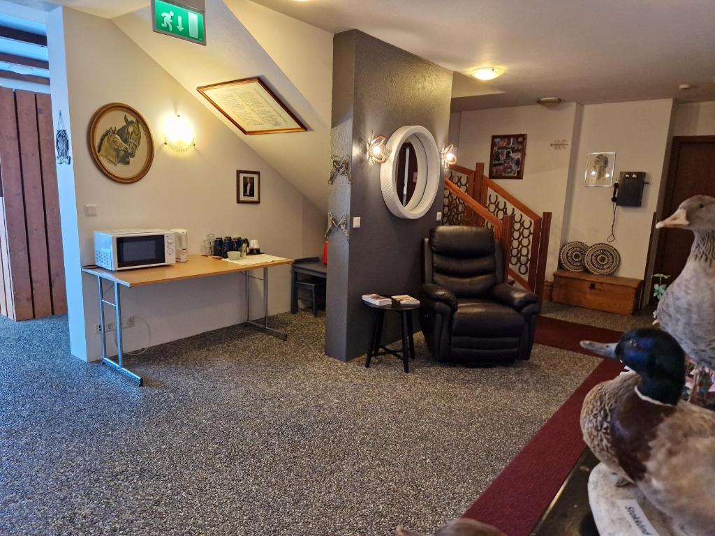 TV a/nebo společenská místnost v ubytování Gauksmýri guesthouse lodge