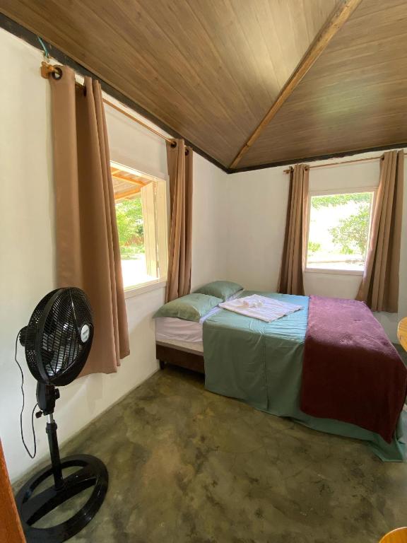 Postel nebo postele na pokoji v ubytování Hospedagem Vilella Da Serra