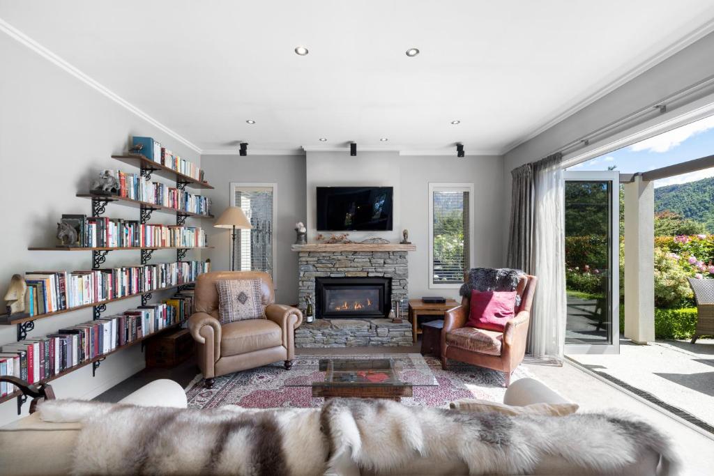 Istumisnurk majutusasutuses Luxury Away - Arrowbrae