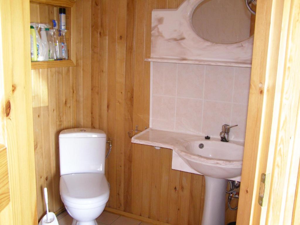 Koupelna v ubytování Treimani Puhkemaja