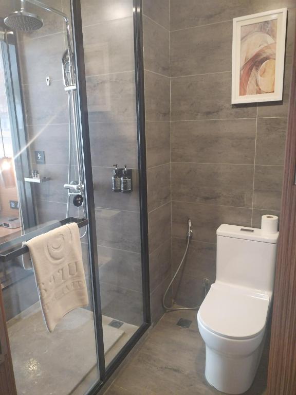 Koupelna v ubytování Aurea Central Hotel