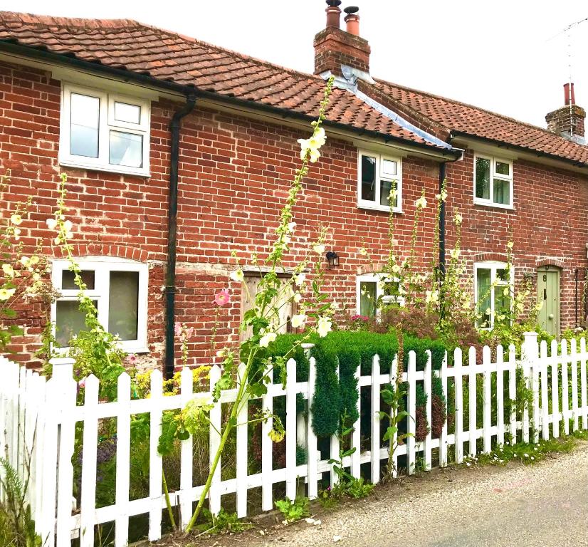 Bygningen som feriehuset ligger i