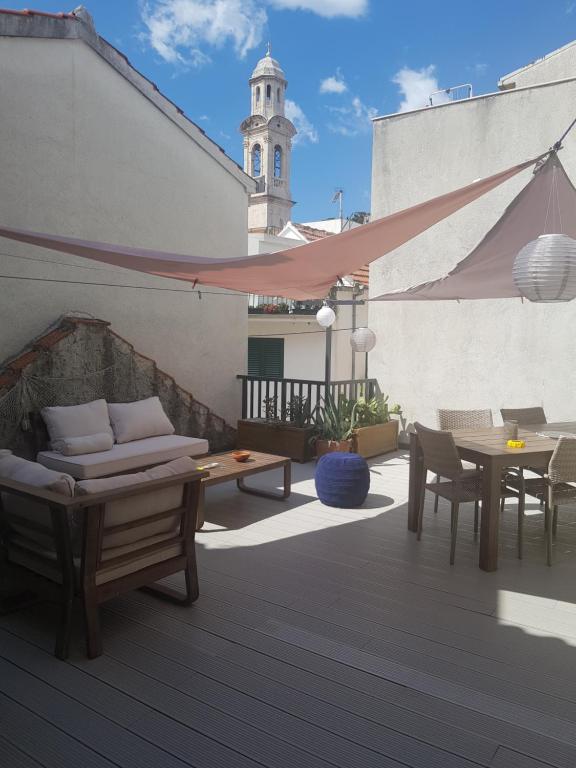 Balcon ou terrasse dans l'établissement Maison 2 chambres Olsavinia