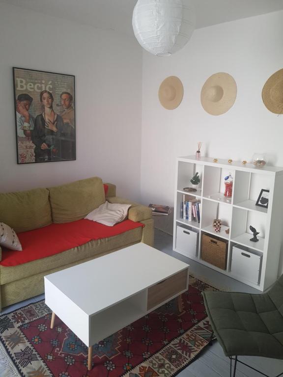 Un ou plusieurs lits dans un hébergement de l'établissement Maison 2 chambres Olsavinia