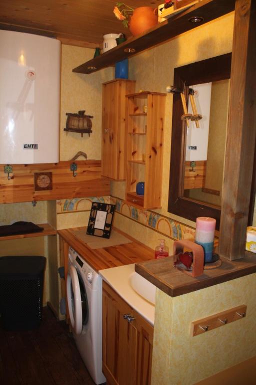 Kuchyň nebo kuchyňský kout v ubytování Haus Markus