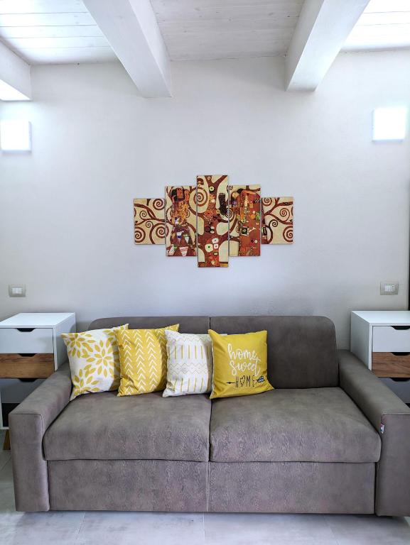 Posezení v ubytování Le Rocche Valnerina Residence