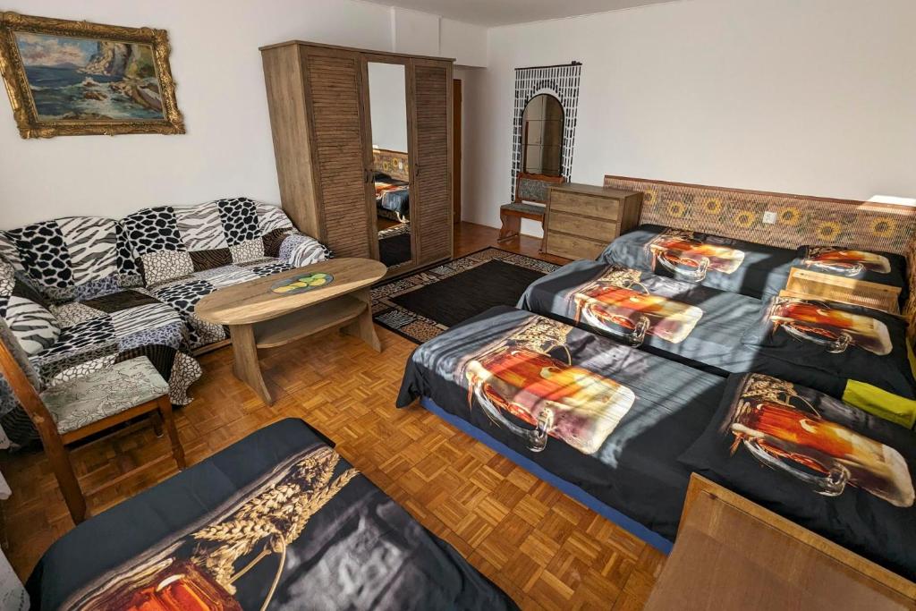 Postel nebo postele na pokoji v ubytování Vila Imagina
