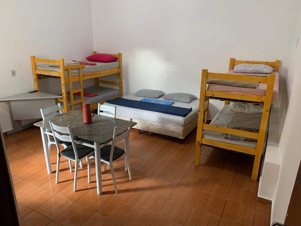 En eller flere senge i et værelse på 105 Apartamento exclusivo Wi-Fi