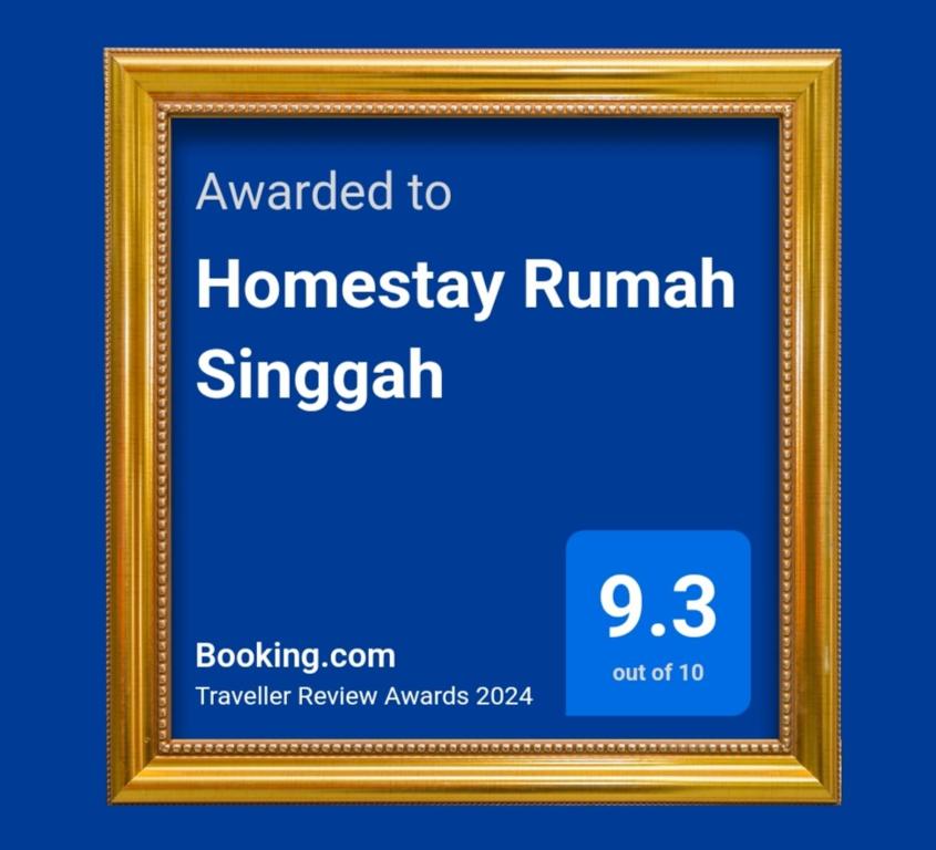 Certifikát, hodnocení, plakát nebo jiný dokument vystavený v ubytování Homestay Rumah Singgah