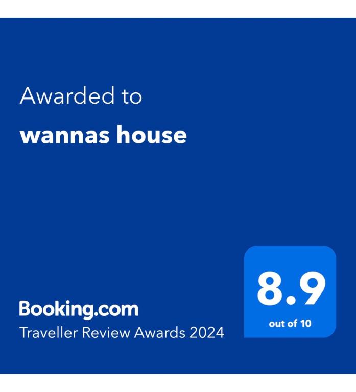 Certifikát, hodnocení, plakát nebo jiný dokument vystavený v ubytování wannas house