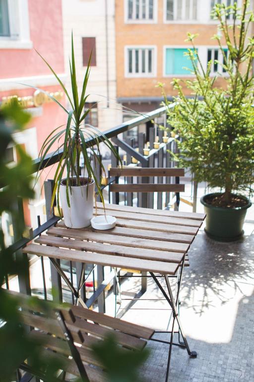Balkón nebo terasa v ubytování B&B Happiness - City Center