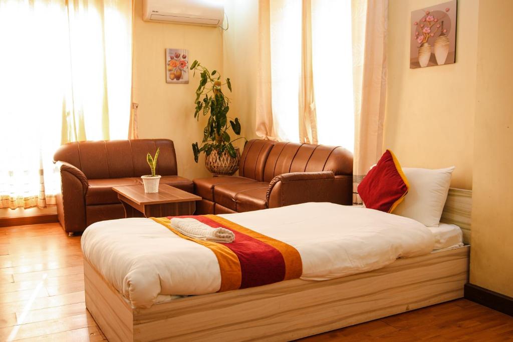 Posezení v ubytování Hotel Edingo Inn