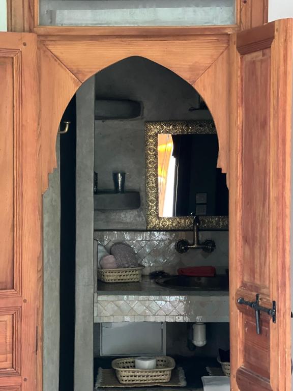 Kuchyň nebo kuchyňský kout v ubytování Dar S'BAH